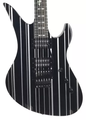 Store Special Product - Schecter Synyster Standard in Gloss Black With Silver Pinstripes